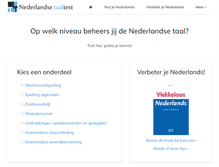 Tablet Screenshot of nederlandsetaaltest.nl